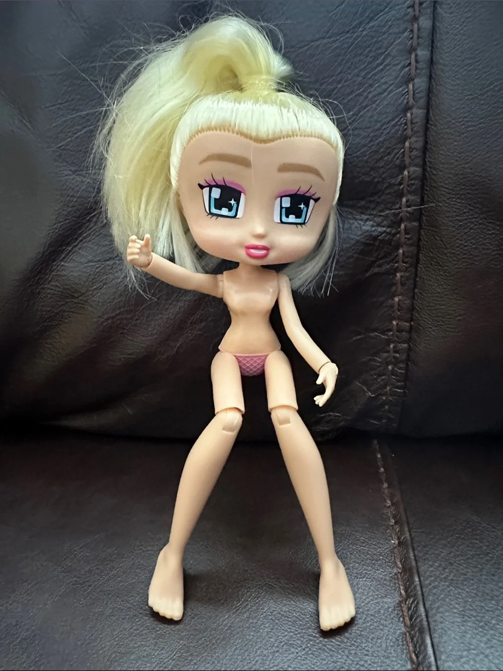 Boxy Girls Doll Willa Blonde Hair Blue Eyes Articulated 8” Figure No Clothes